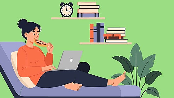 El teletrabajo nos engorda tres kilos