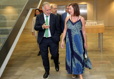 Ángel Víctor Torres y Francina Armengol en un acto en Palma en julio de 2024