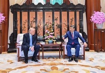 Donald Trump y Xi Jinping, durante su encuentro.