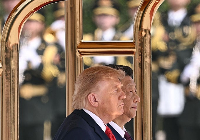 Donald Trump ve Xi Jinping geçen hafta Pekin'de.
