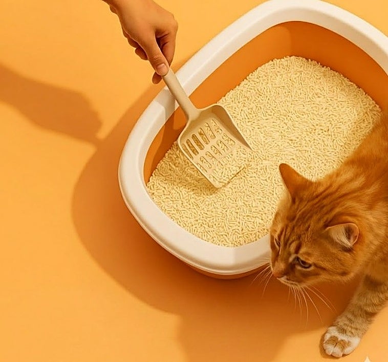Ahorra tiempo limpiando el arenero de tu gato y controla los  olores con esta arena de tofu
