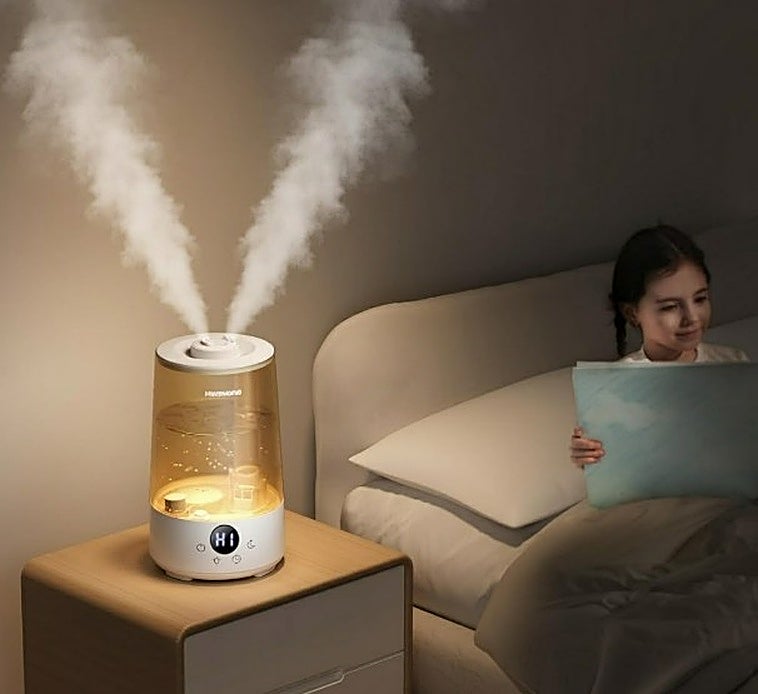 Olvídate del ambiente seco en casa con el humidificador ultrasónico de Homvana