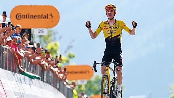 Kuss redondea el plan de Vingegaard en el Giro