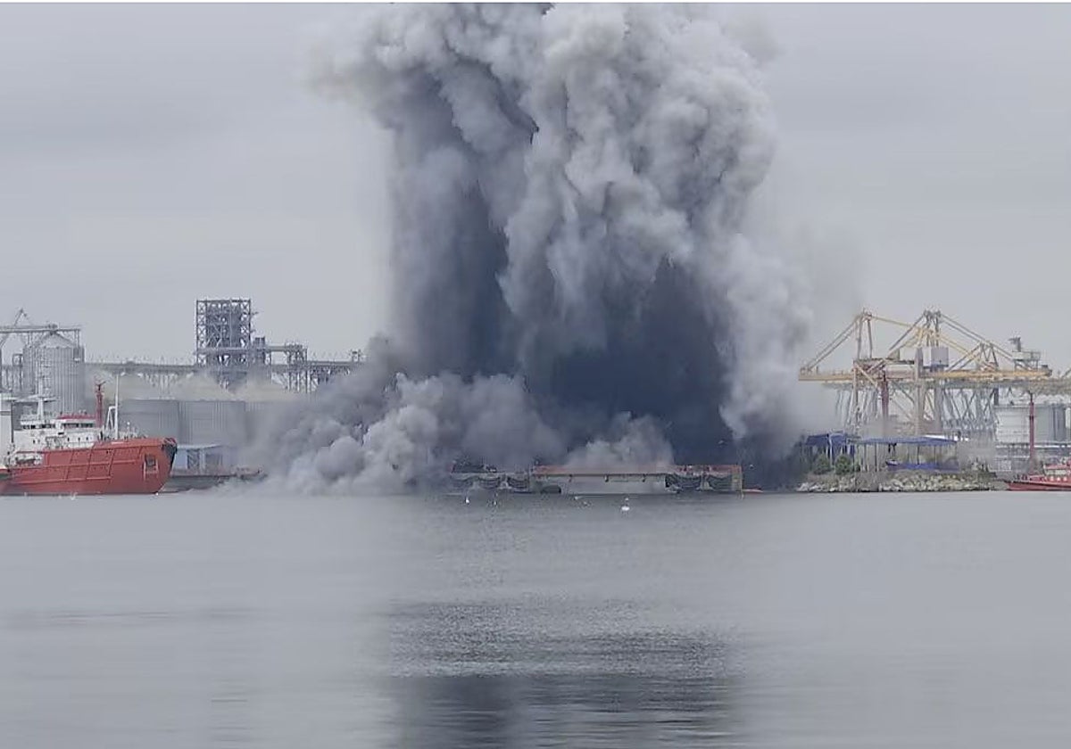 Un dron naval ucraniano explota en el puerto rumano de Constanza
