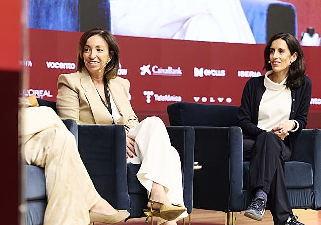 La directora global de Personas de Telefónica, Marta Machicot, y Alejandra Piñol, Global People & Culture Manager & Chief Human Resources Manager en Ingka Group - IKEA