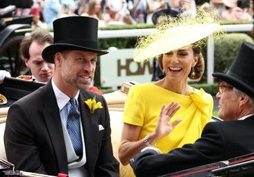 El príncipe Guiillermo y Kate Middleton, hoy en Ascot