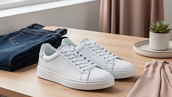 Necesitas una de estas deportivas blancas porque nunca pasan de moda y combinan con todo