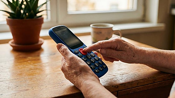 Si buscas móvil sencillo y seguro, no te pierdas estos teléfonos para mayores