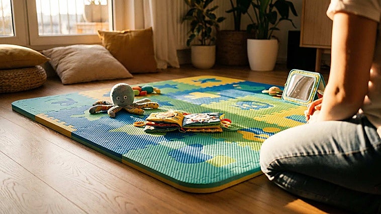 Estas alfombras interactivas para bebés convierten el suelo en un lugar de juego seguro y divertido