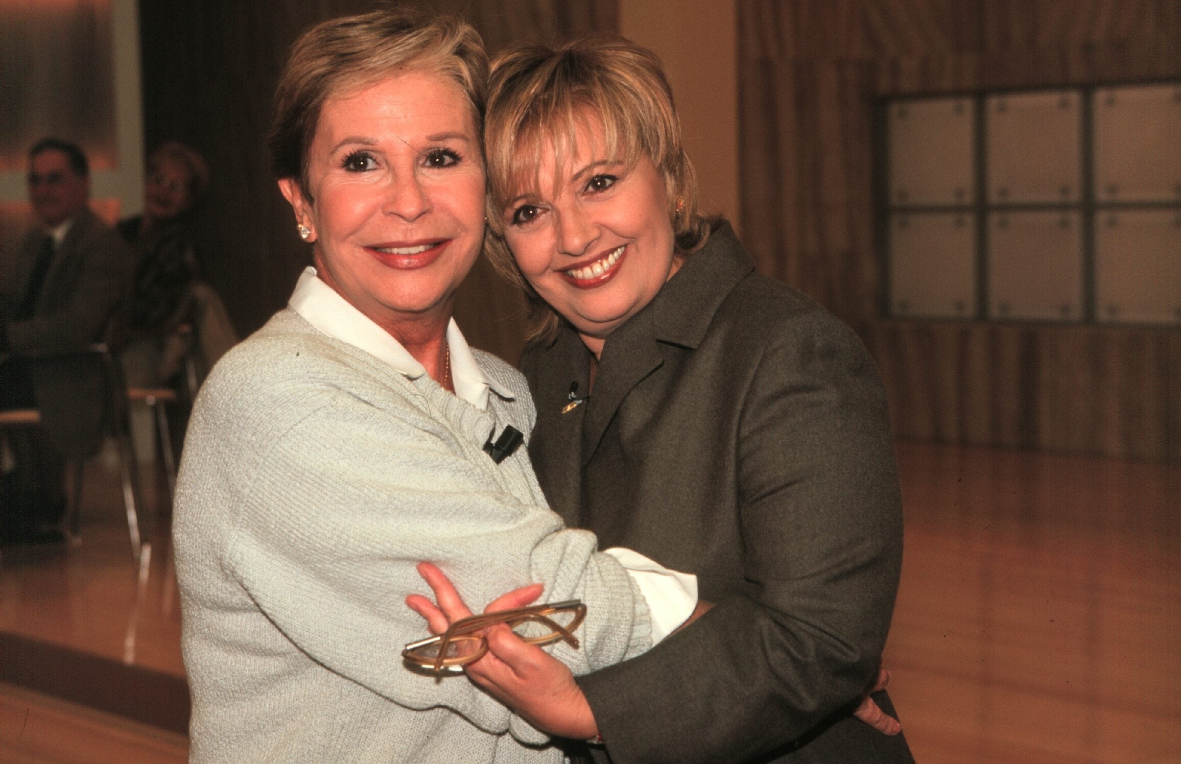 Lina Morgan junto a María Teresa Campos.