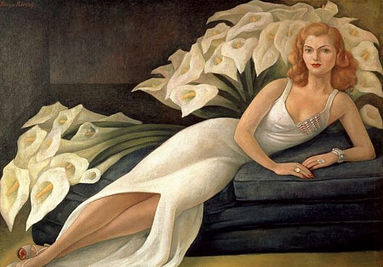 Imagen principal - Primer cuadro: Retrato de Natasha Gelman' (1943), Diego Rivera. Segundo cuadro: 'Villa Pilar'. Leonora Carrigton (1940). Tercer cuadro: 'Retrato de Cantinflas' (1946). Rufino Tamayo.