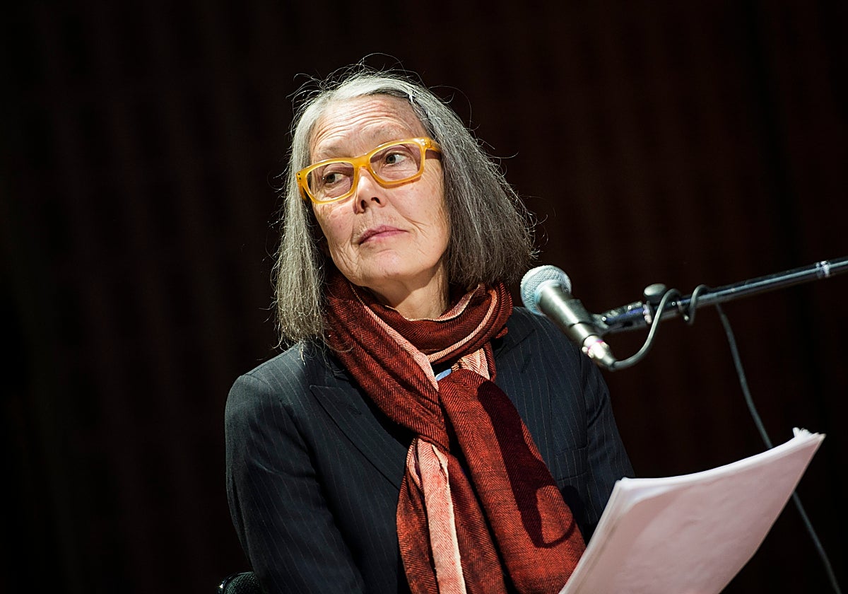 La ganadora del Nobel de literatura 2026, Anne Carson.