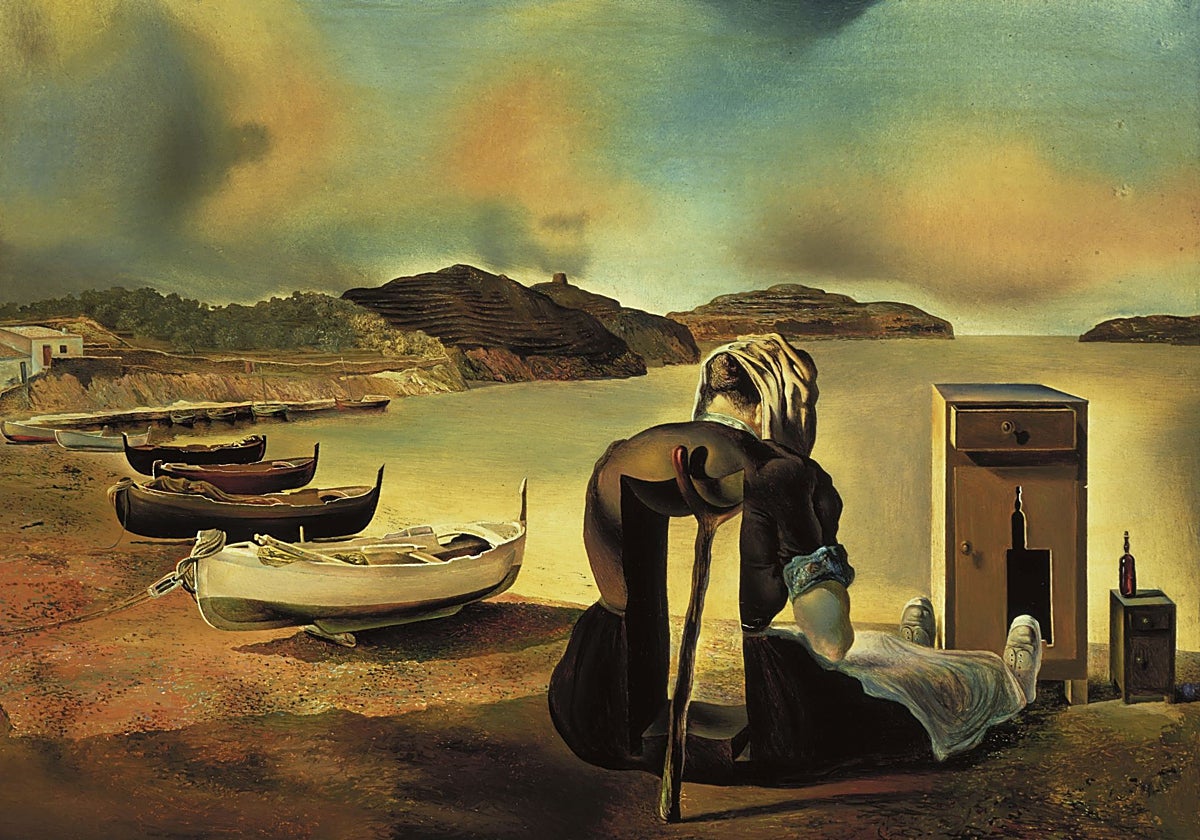 'El destete del mueble-alimento' (1934). Óleo sobre tabla.