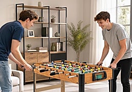 Si eres futbolero y te gusta reunir a amigos en casa, necesitas uno de estos futbolines