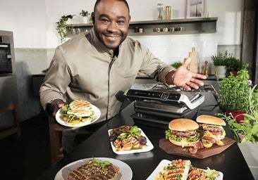 Logra el punto de cocinado ideal con la parrilla Tefal Grill Optigrill Elite con sensor de cocción