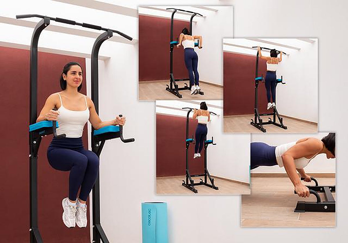 Ahorra espacio y entrena todo el cuerpo con la jaula Cecotec DrumFit PullUps 4000