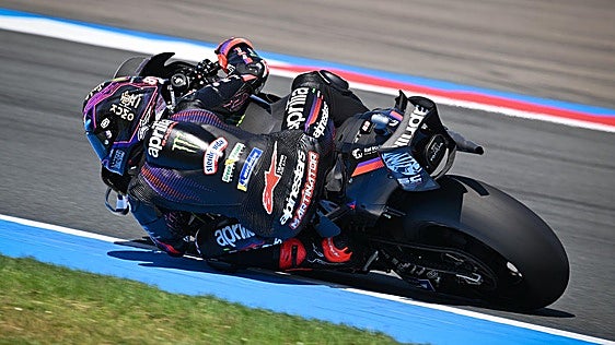 Pole de Jorge Martín, que encabeza el póker de Aprilia en Assen