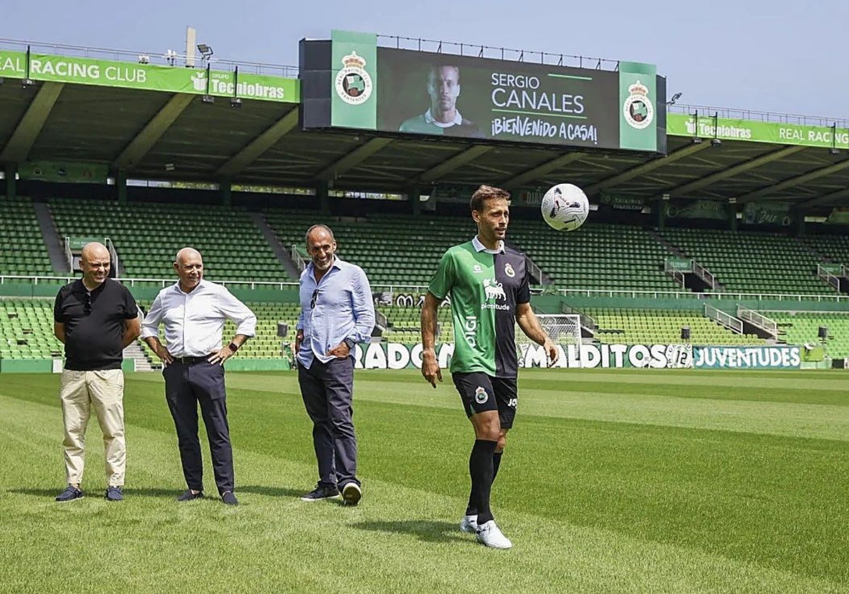Sergio Canales ya ejerce como racinguista