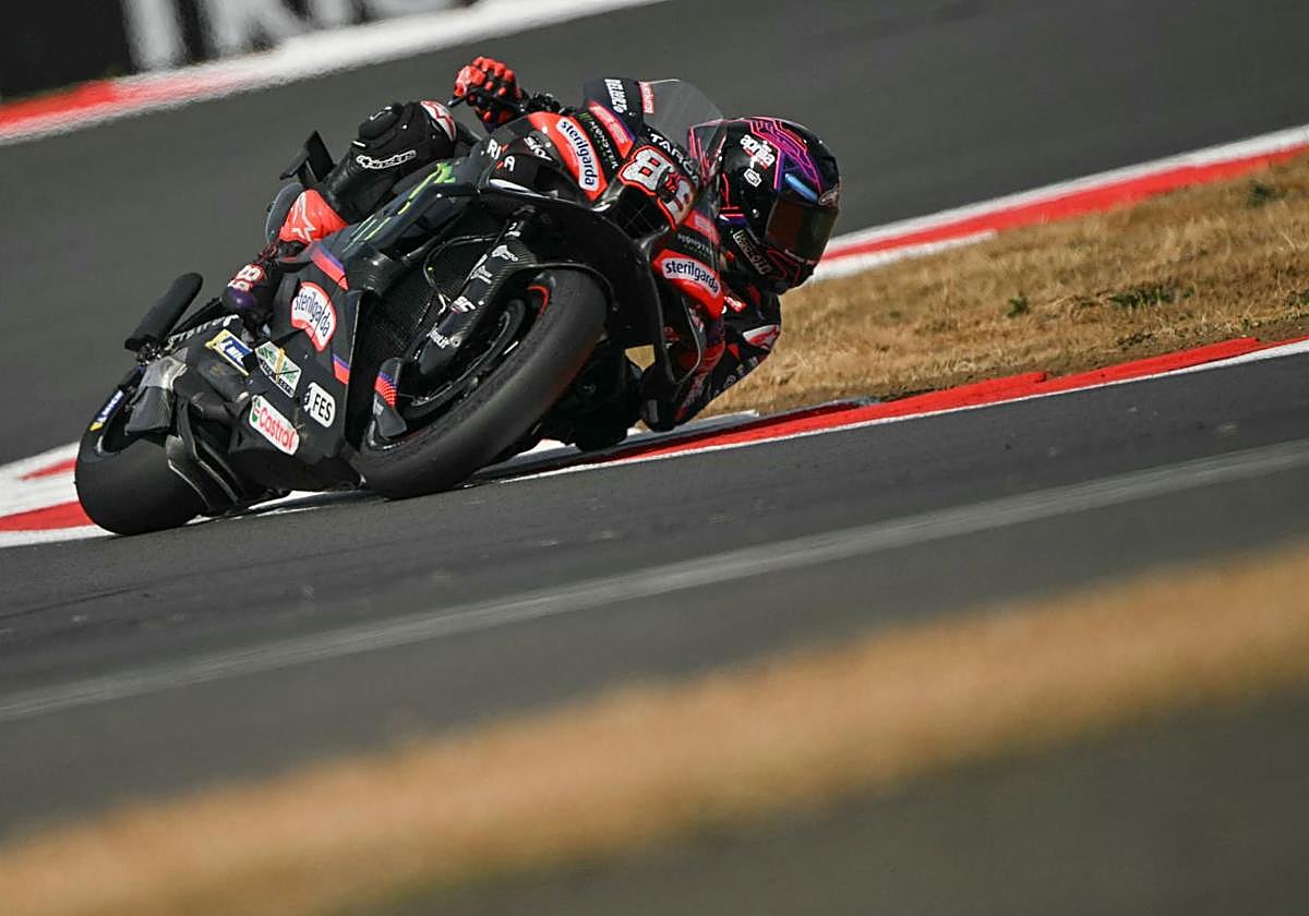 Jorge Martín durante la clasificación del GP de Gran Bretaña.