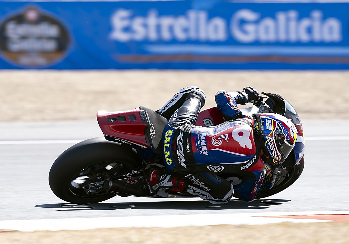 Filip Salac, durante el GP de Gran Bretaña.