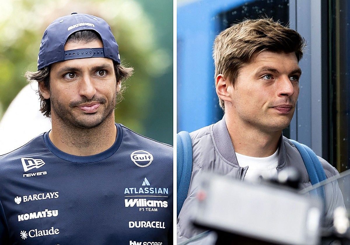 Carlos Sainz y Max Verstappen, recientemente renovados por Williams y Red Bull.