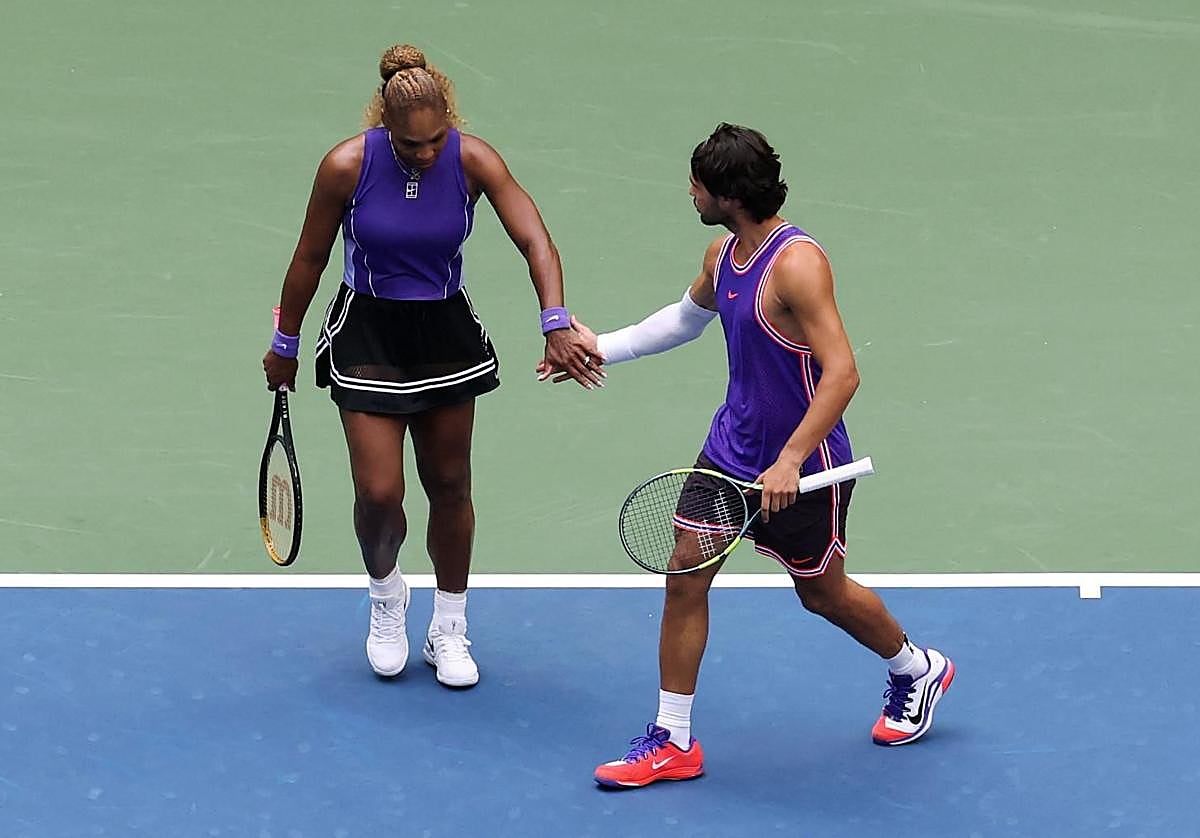 Alcaraz y Serena, eliminados del dobles mixto