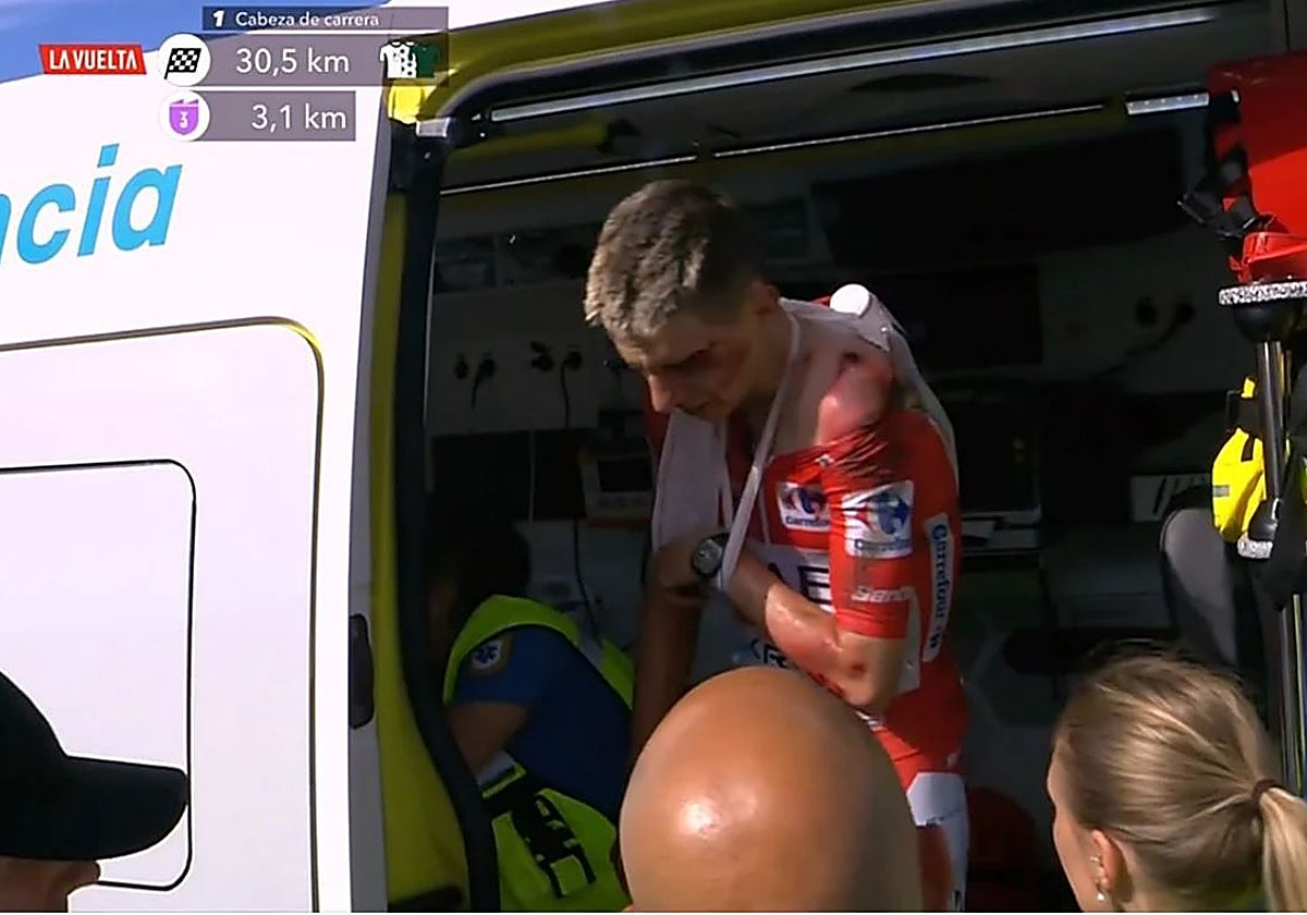 Pogacar se retira de La Vuelta con un «traumatismo craneoencefálico»