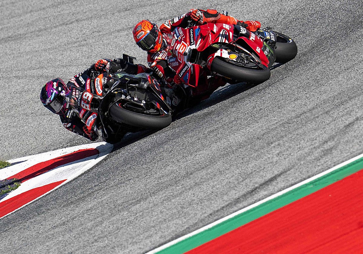 Jorge Martínez y Marc Márquez.