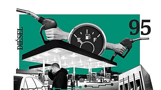 Los carburantes disparan su precio desde el fin de las ayudas y encarecen más de nueve euros el depósito