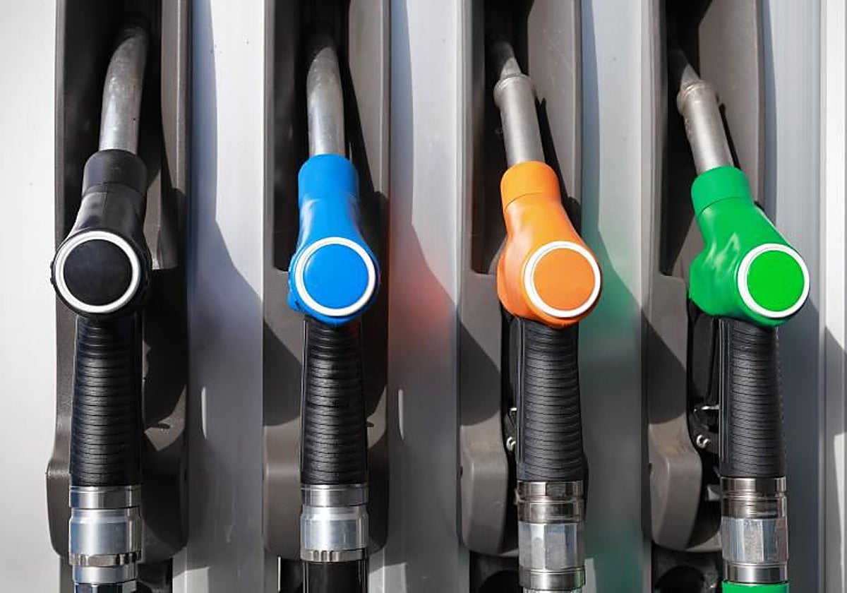 Surtidor en una gasolinera.