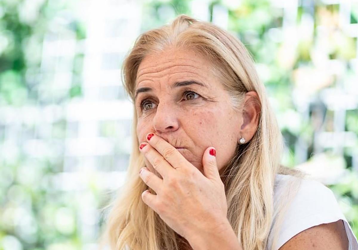 Arantxa Sánchez Vicario durante una entrevista.