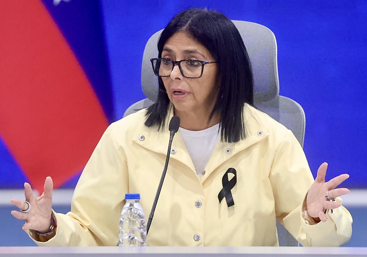 La presidenta interina, Delcy Rodríguez, ha revelado que padece un problema de salud, del que no ha dado detalles.