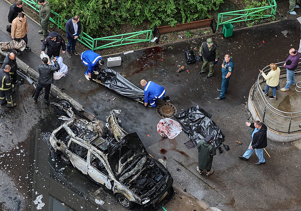 El general Yaroslav Moskalik fue asesinado en Moscú con un coche bomba, técnica que ha perfeccionado el SBU.