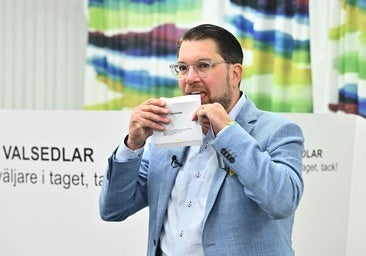 Jimmie Akesson, líder de Demócratas Suecos.