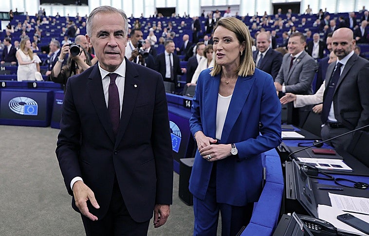 Carney responde a Trump que la alianza entre la UE y Canadá «no busca dominar a otros»