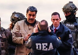 Nicolás Maduro tras ser capturado por EE UU.