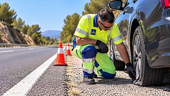 Los neumáticos disparan las averías en carretera durante el verano