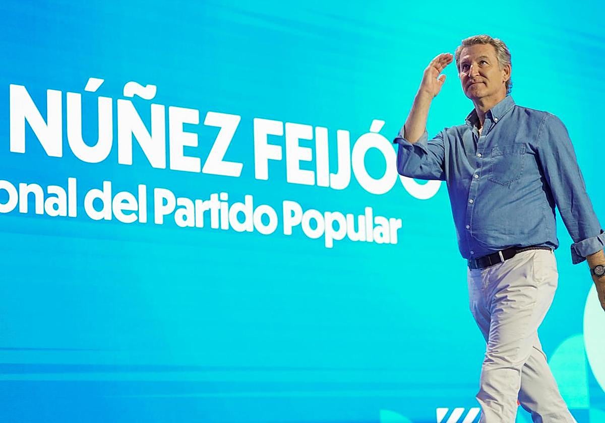 El presidente del PP, Alberto Núñez Feijóo.
