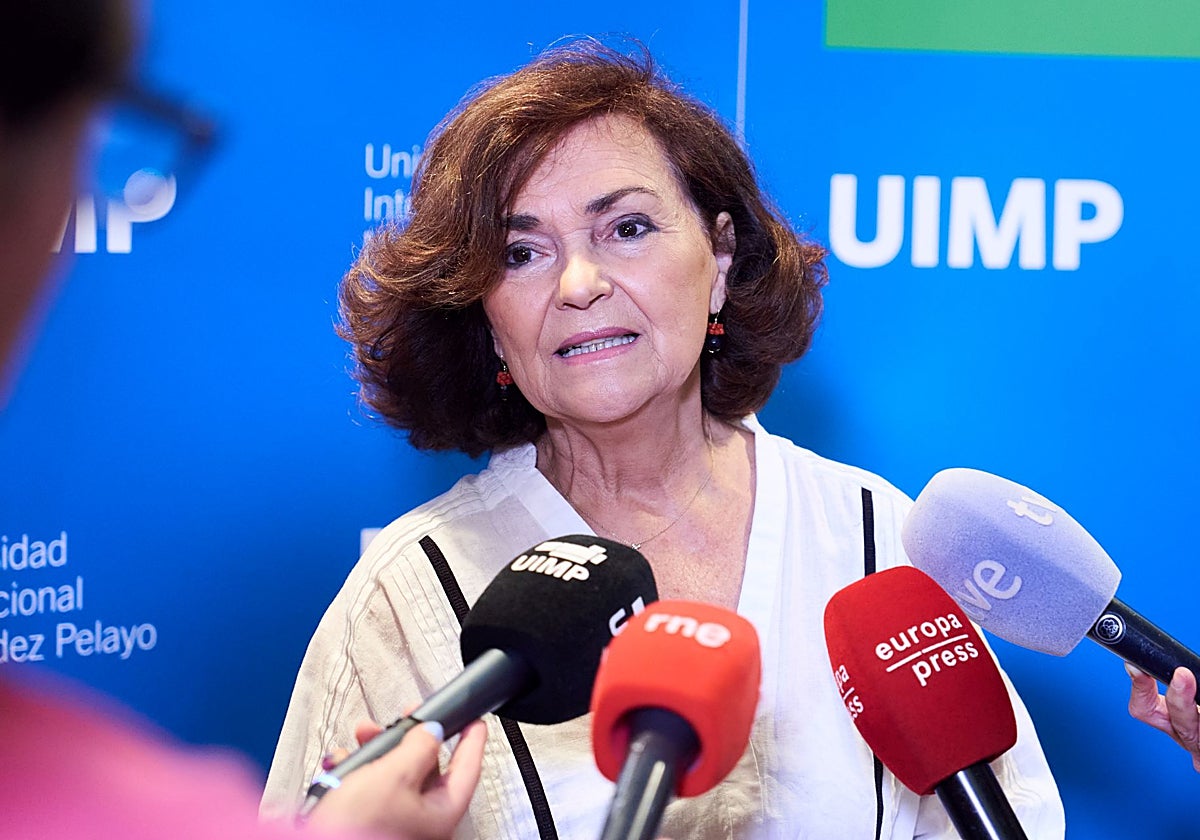 Carmen Calvo pide respetar la política exterior del Gobierno en la crisis de Ceuta