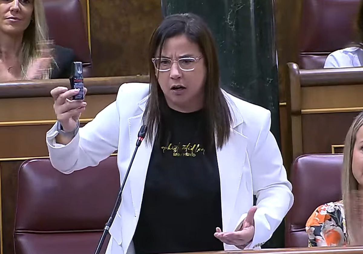 Expulsan del Congreso a una diputada del PP por mostrar un espray de gas pimienta