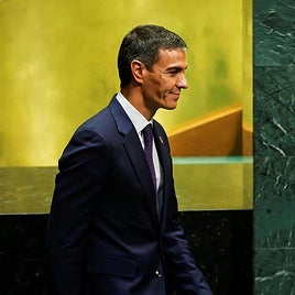 Pedro Sánchez, este miércoles durante la 81ª Asamblea General de Naciones Unidas.