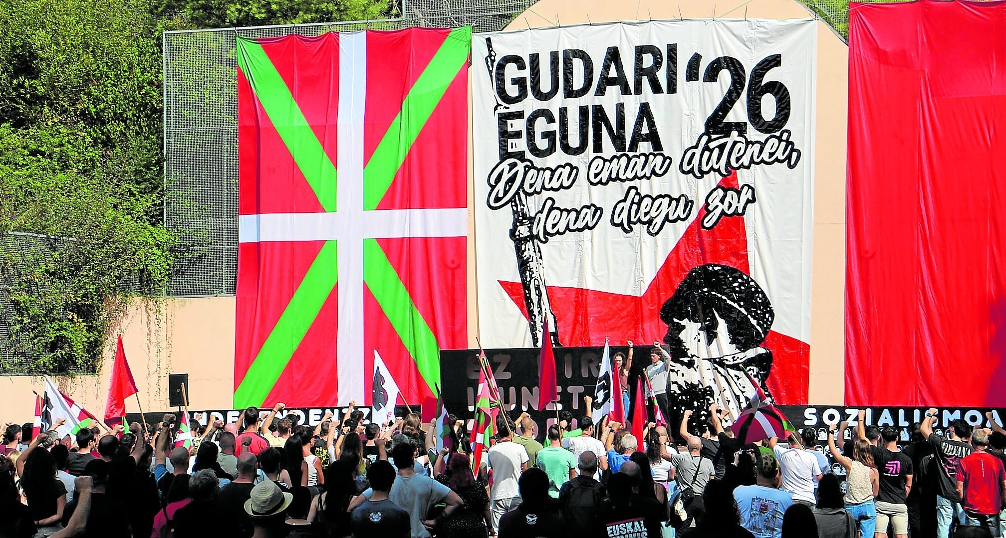 Acto anual del Gudari Eguna celebrado por Jardun en Iparralde.