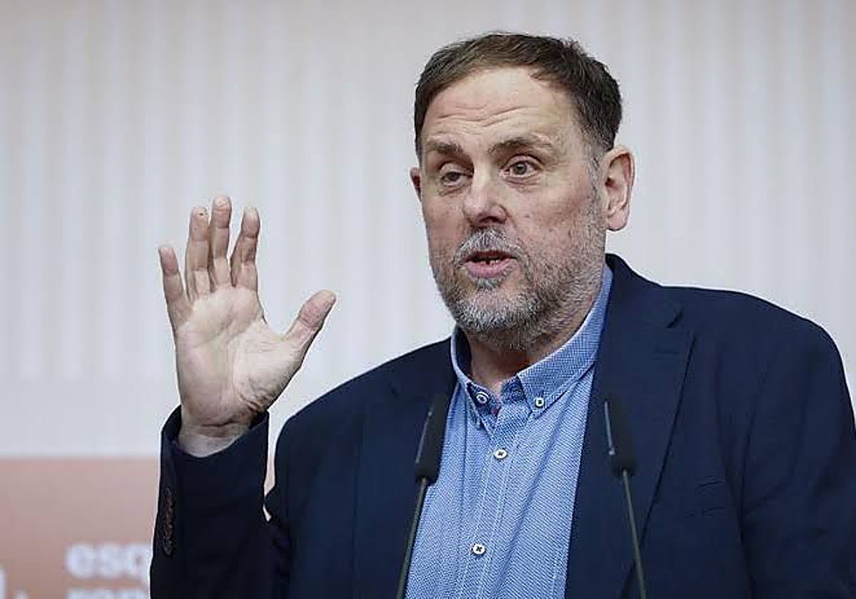 Oriol Junqueras, exvicepresidente de la Generalitat y líder de ERC