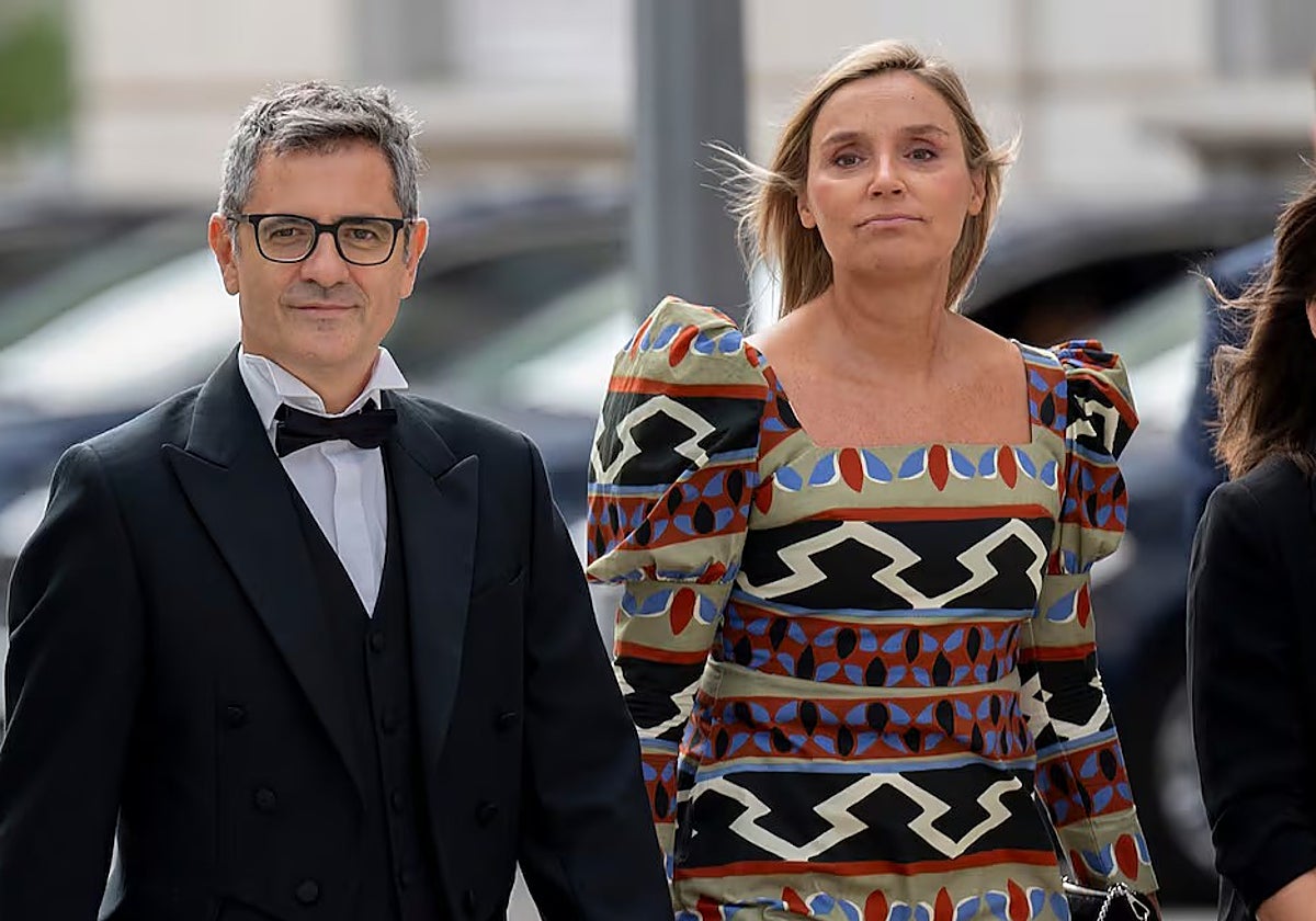 Sofia Puente con el ministro Félix Bolaños