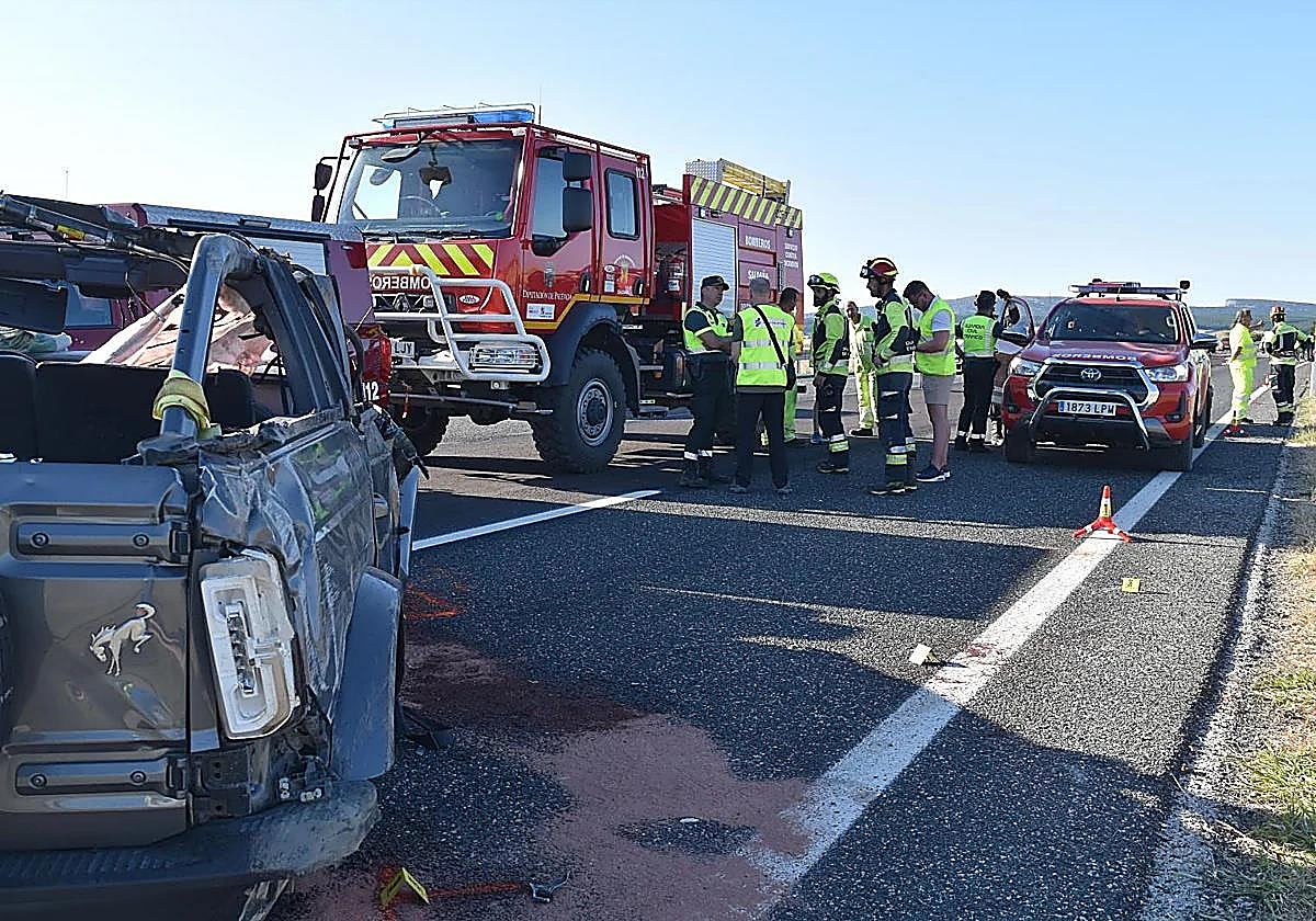 La niña superviviente del accidente de Palencia en el que murieron sus padres y hermanos está «estable»