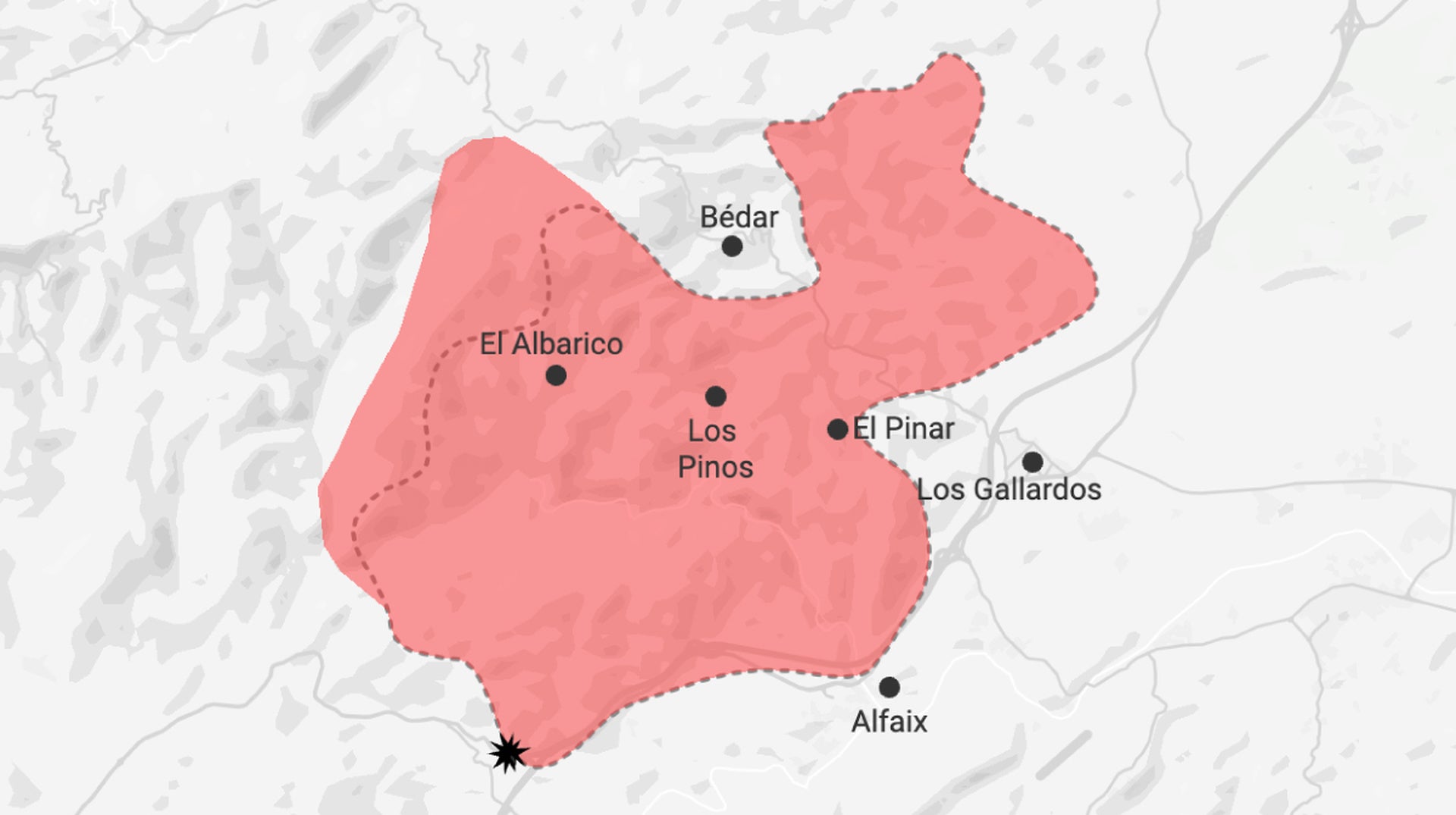 Lo que sabemos del incendio en Los Gallardos y Bédar