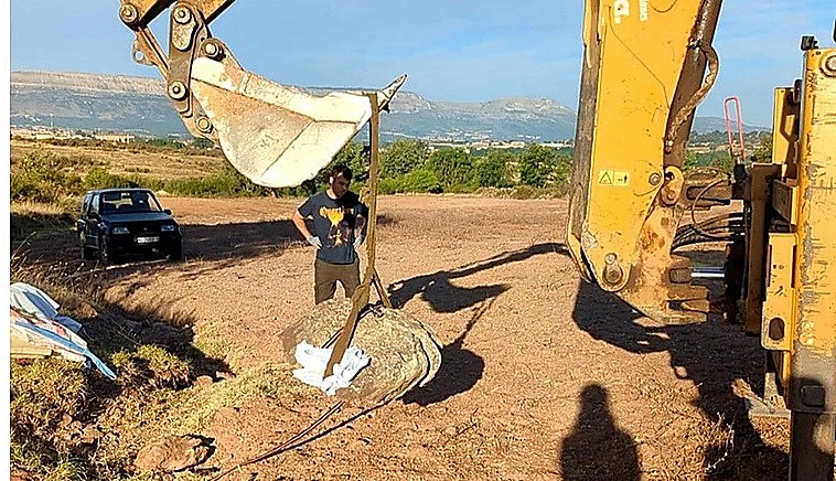 Hallan una huella de 125 millones de años de un dinosaurio gigante en Burgos