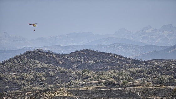 El incendio forestal de Huesca queda estabilizado tras arder 18.400 hectáreas