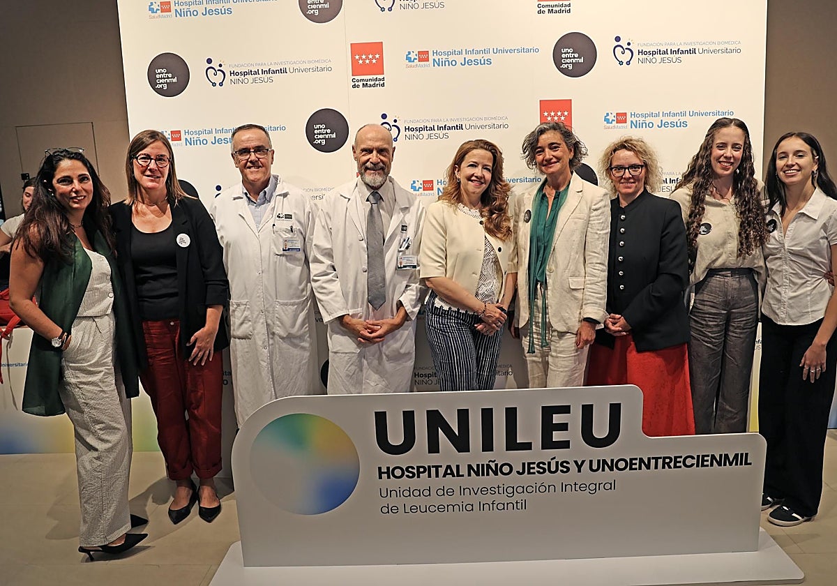 Profesionales de la nueva unidad contra la leucemia del Niño Jesús.