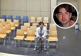 Danil R, el fugitivo buscado por el asesinato de su padrastro, durante el juicio por la violación a una joven, de la que fue absuelto.